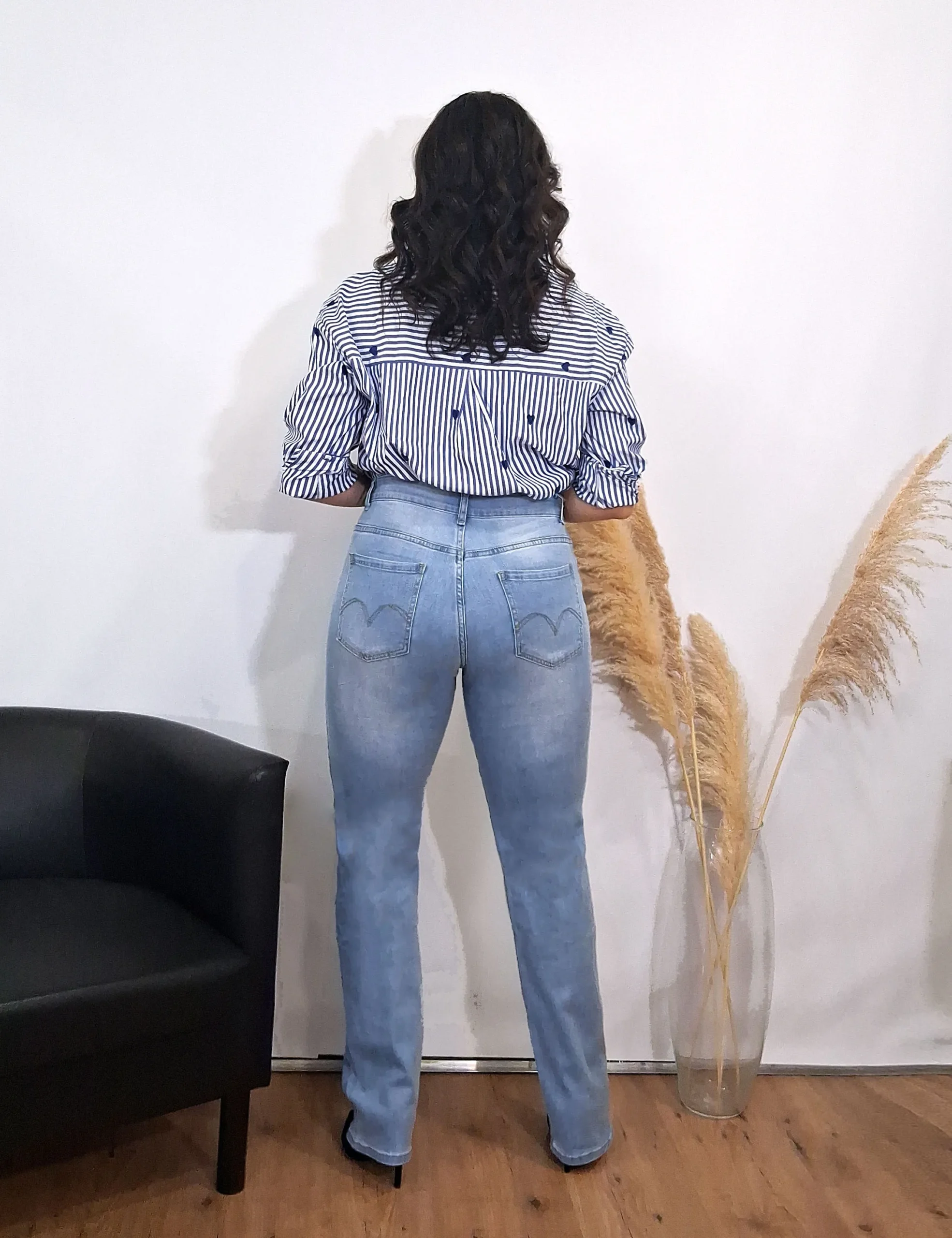 Alternative view of Jeans Rectos Denim Claro