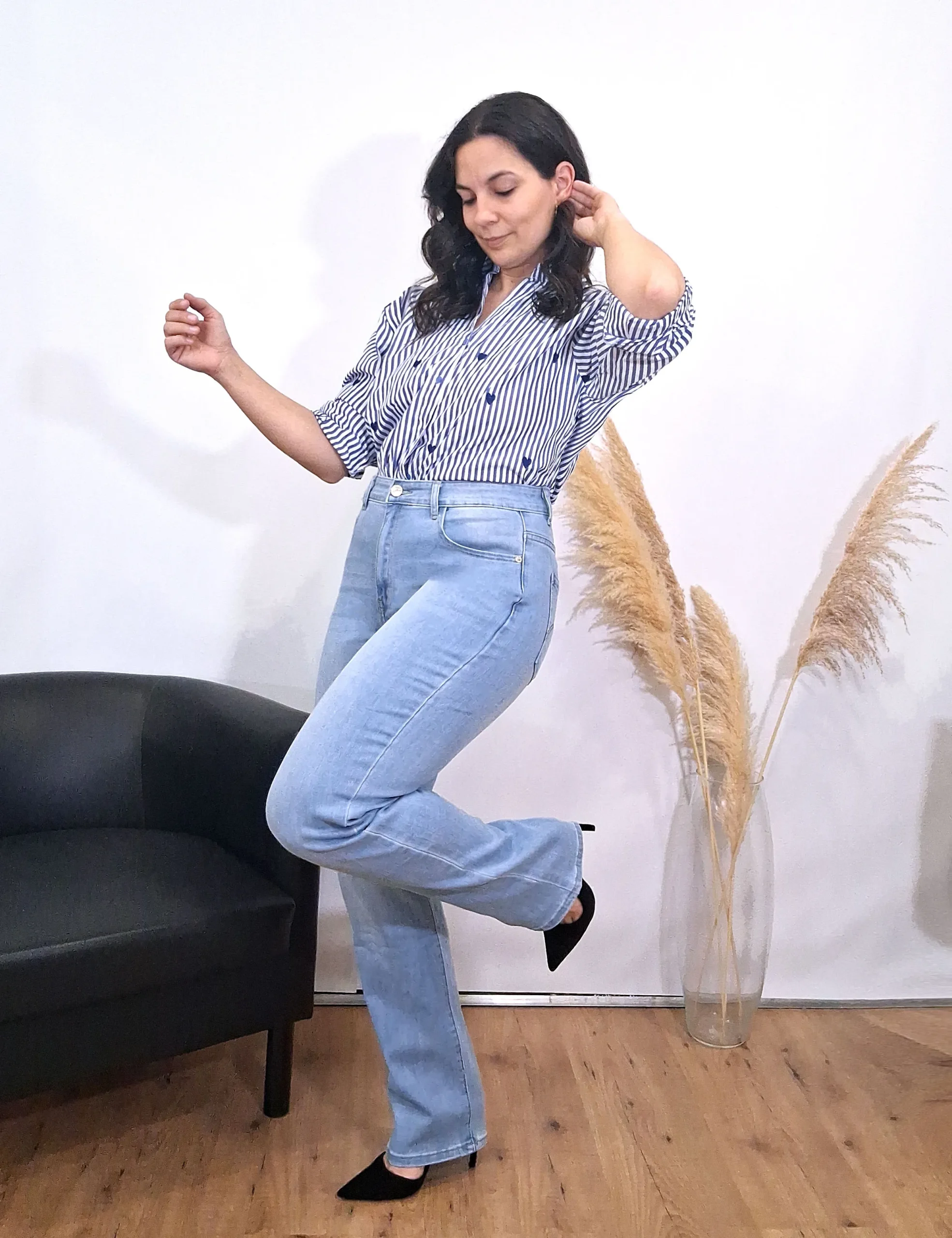 Jeans Rectos Denim Claro