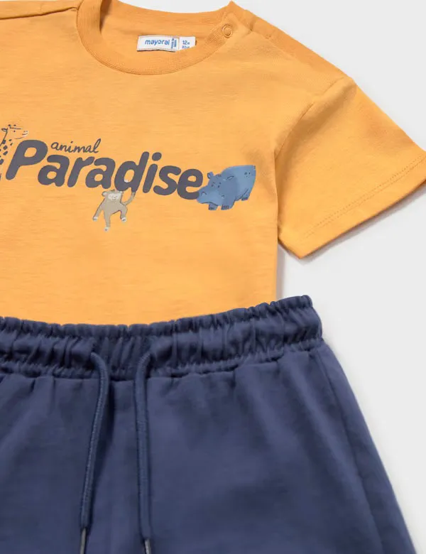 Camiseta Paradise Mostaza
