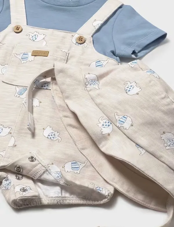 Alternative view of Pelele Bebé Elefantes