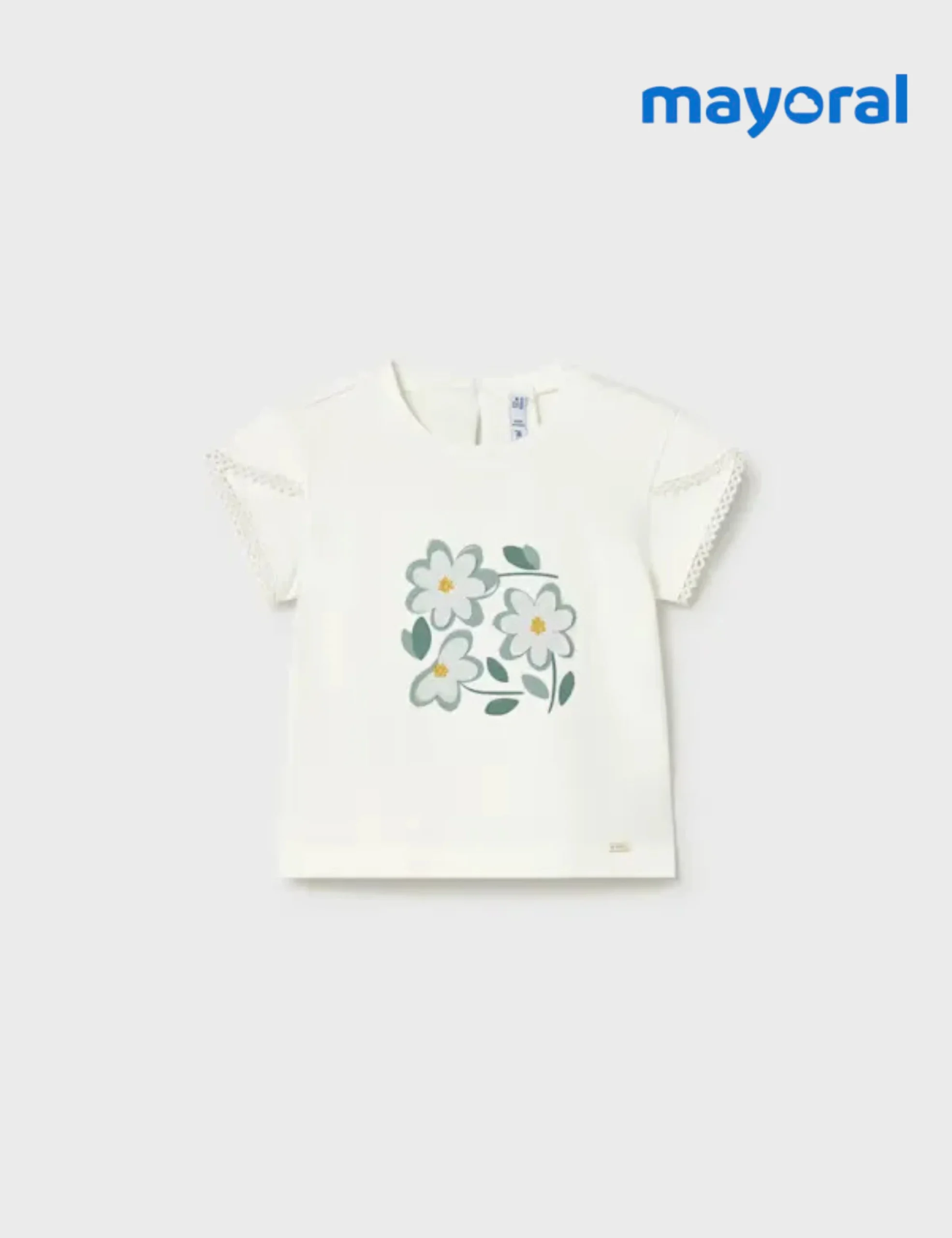 Camiseta Blanca Margaritas