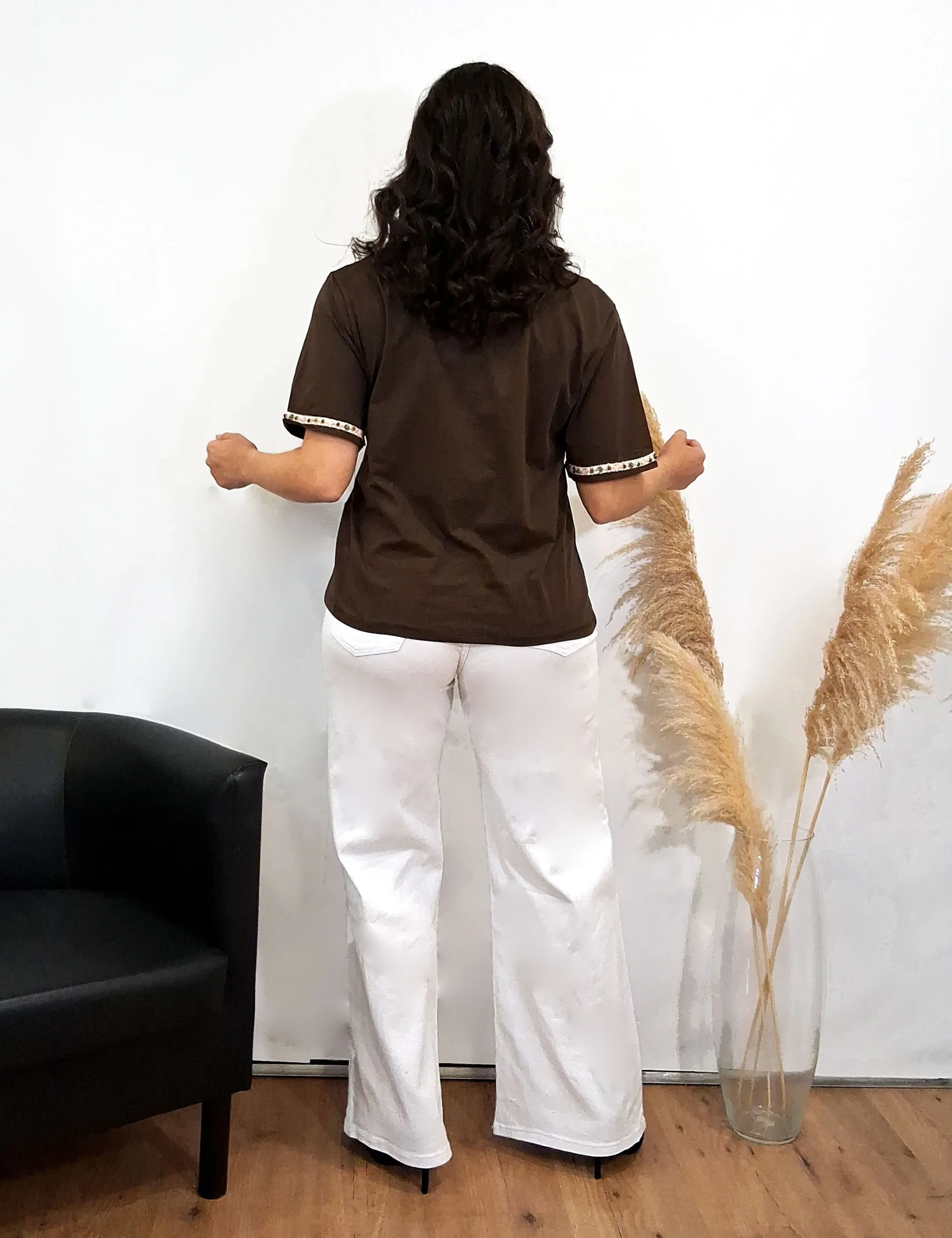 Alternative view of Camiseta Piedras Marrón