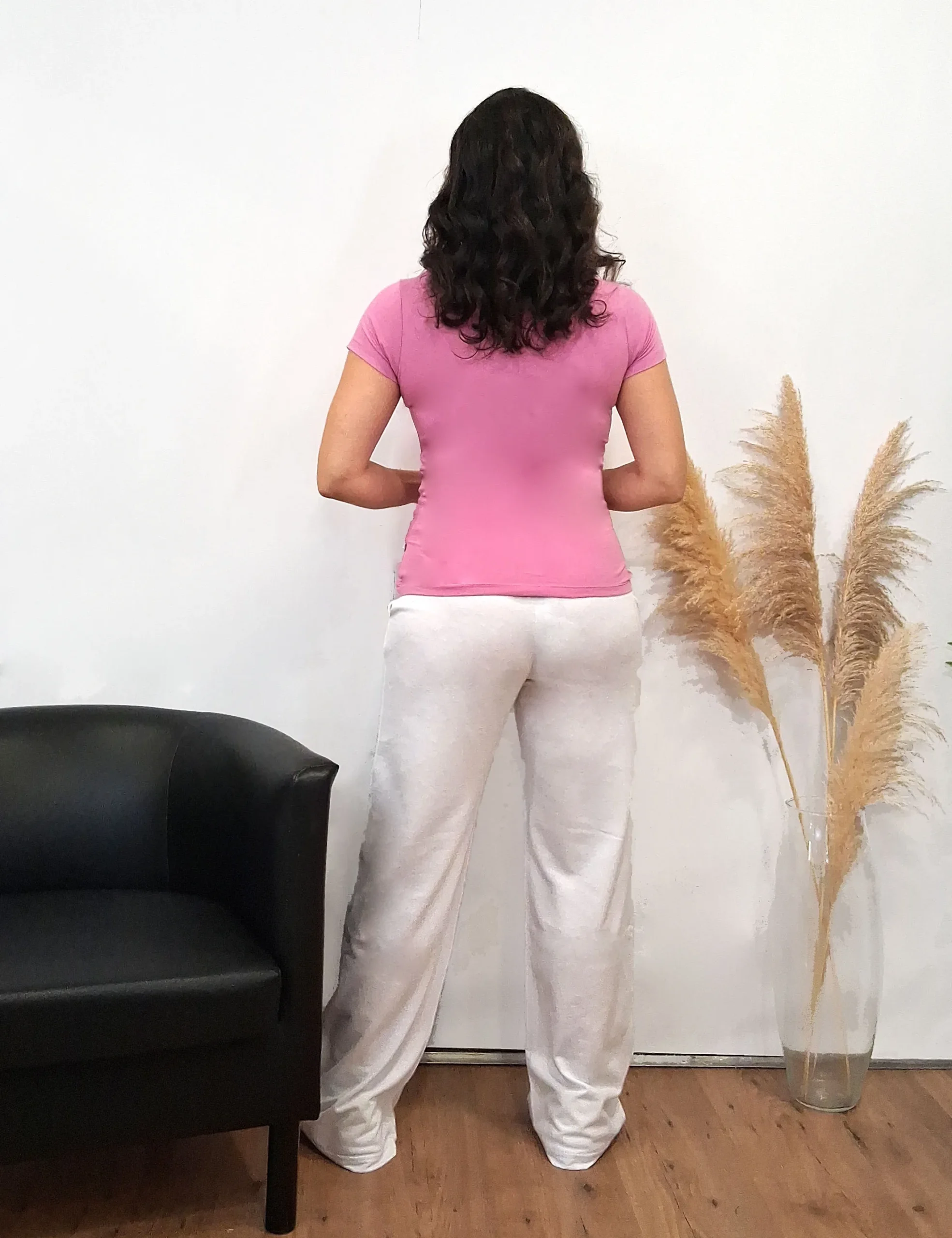 Alternative view of Camiseta Cuello Pico Lavanda