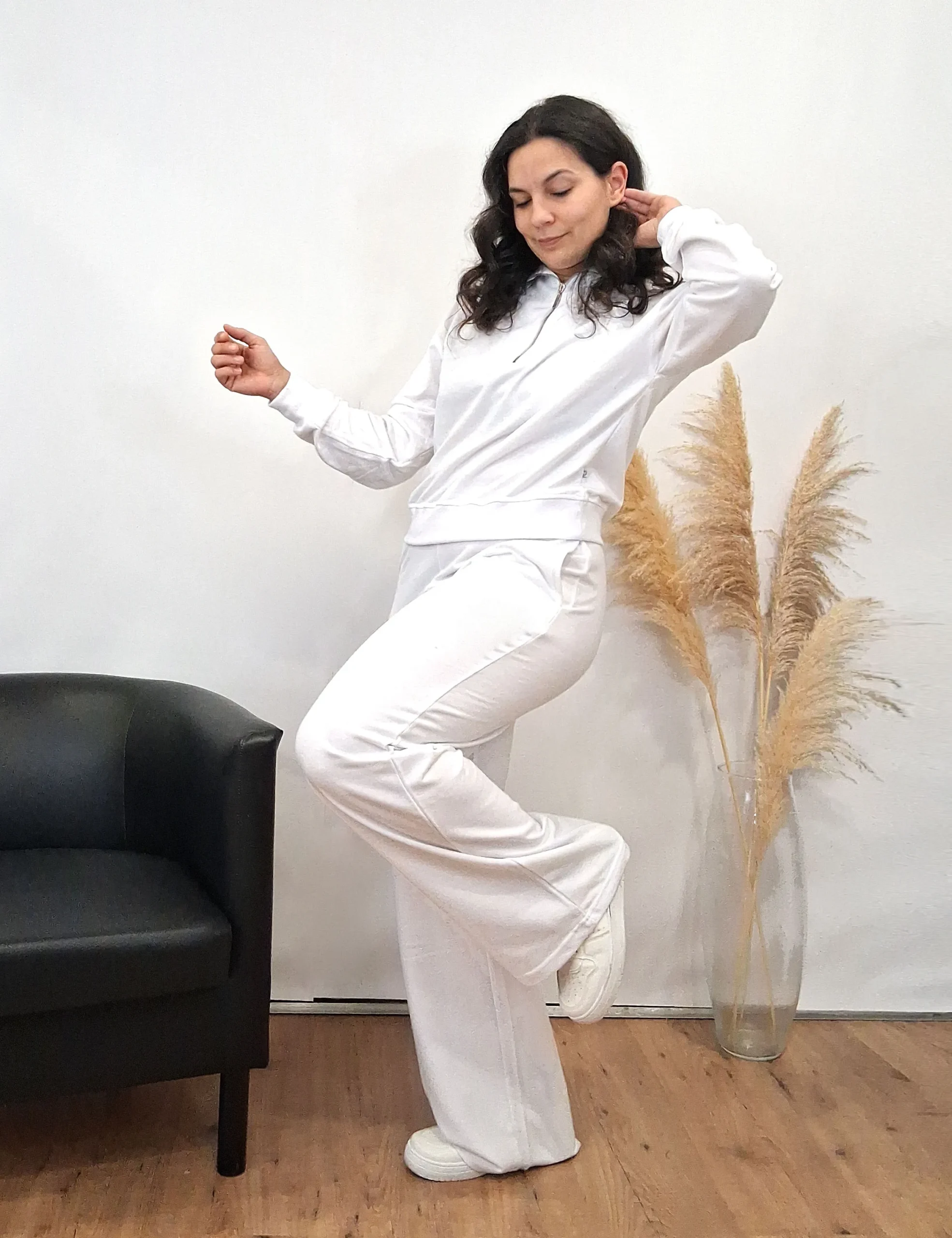 Pantalón Wide-Leg Blanco