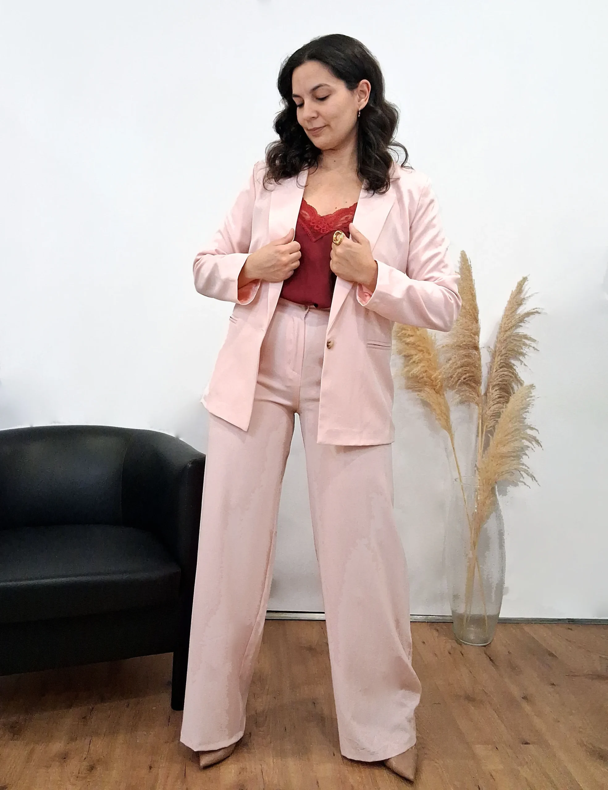 Blazer Rosa Claro