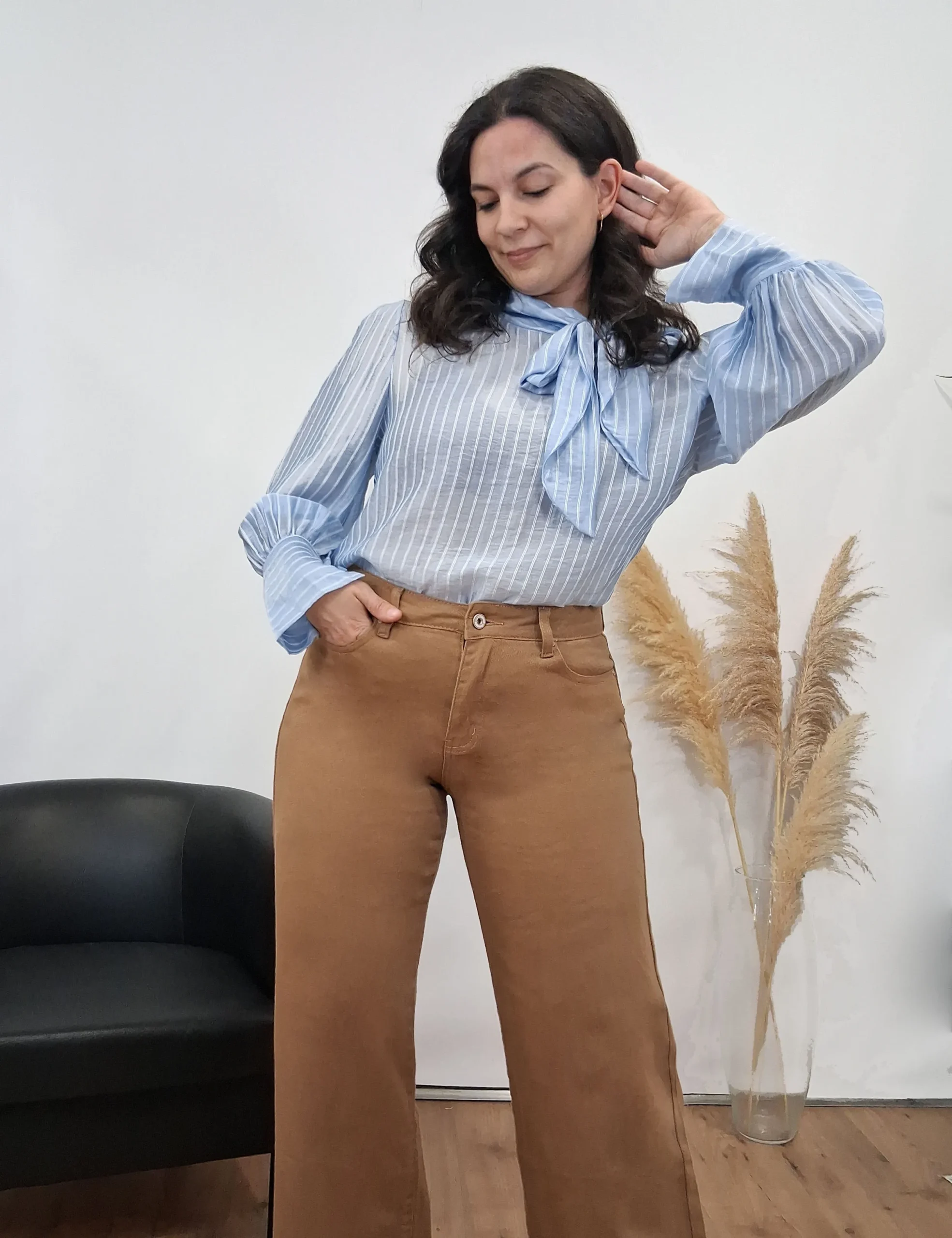 Camisa Lazo Rayas Azul