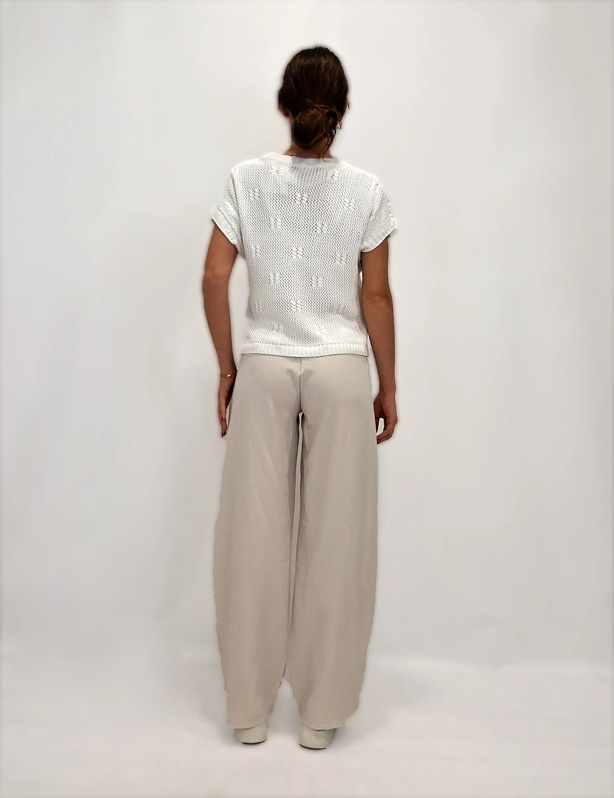 Alternative view of Jersey Calado Blanco