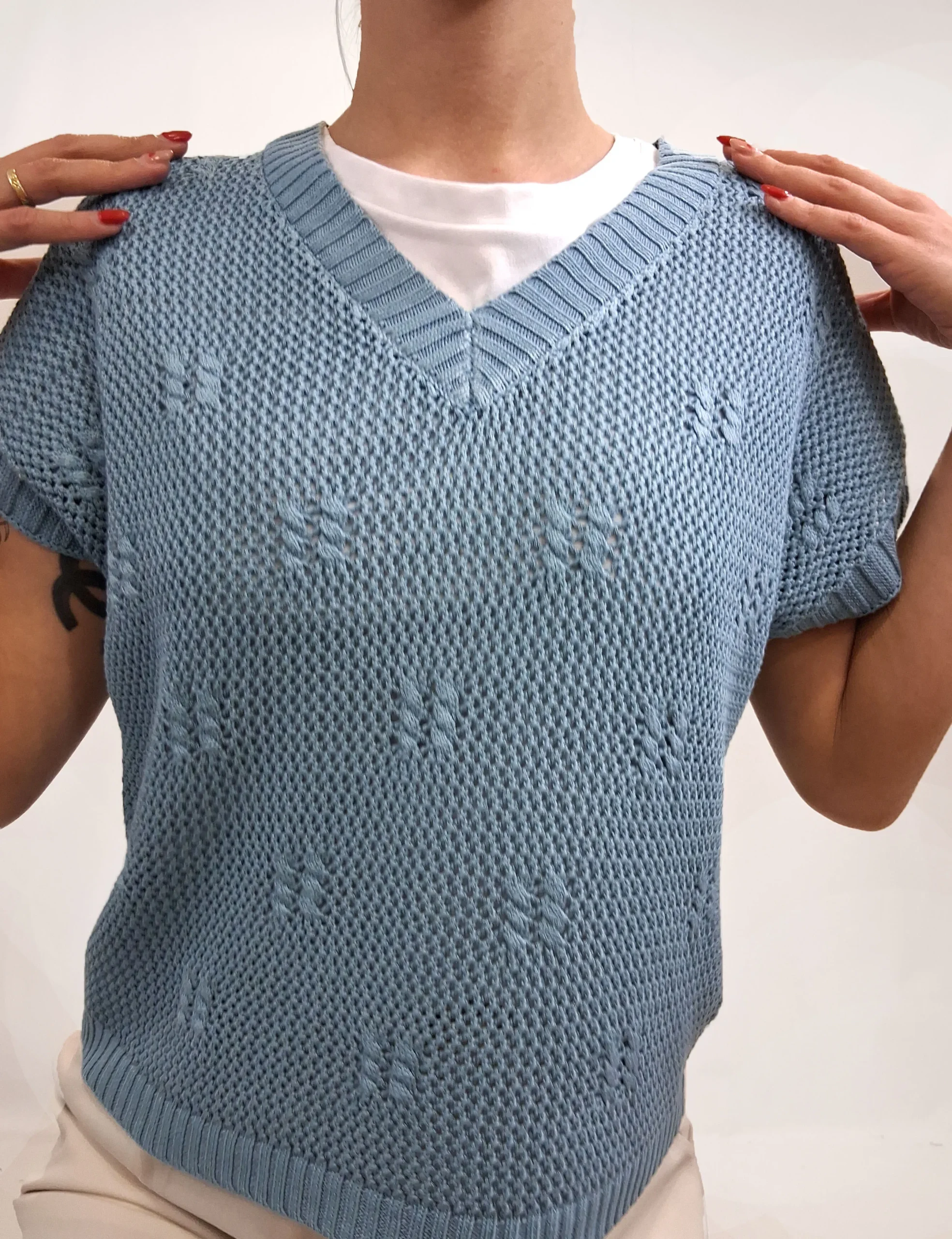 Alternative view of Jersey Calado Azul