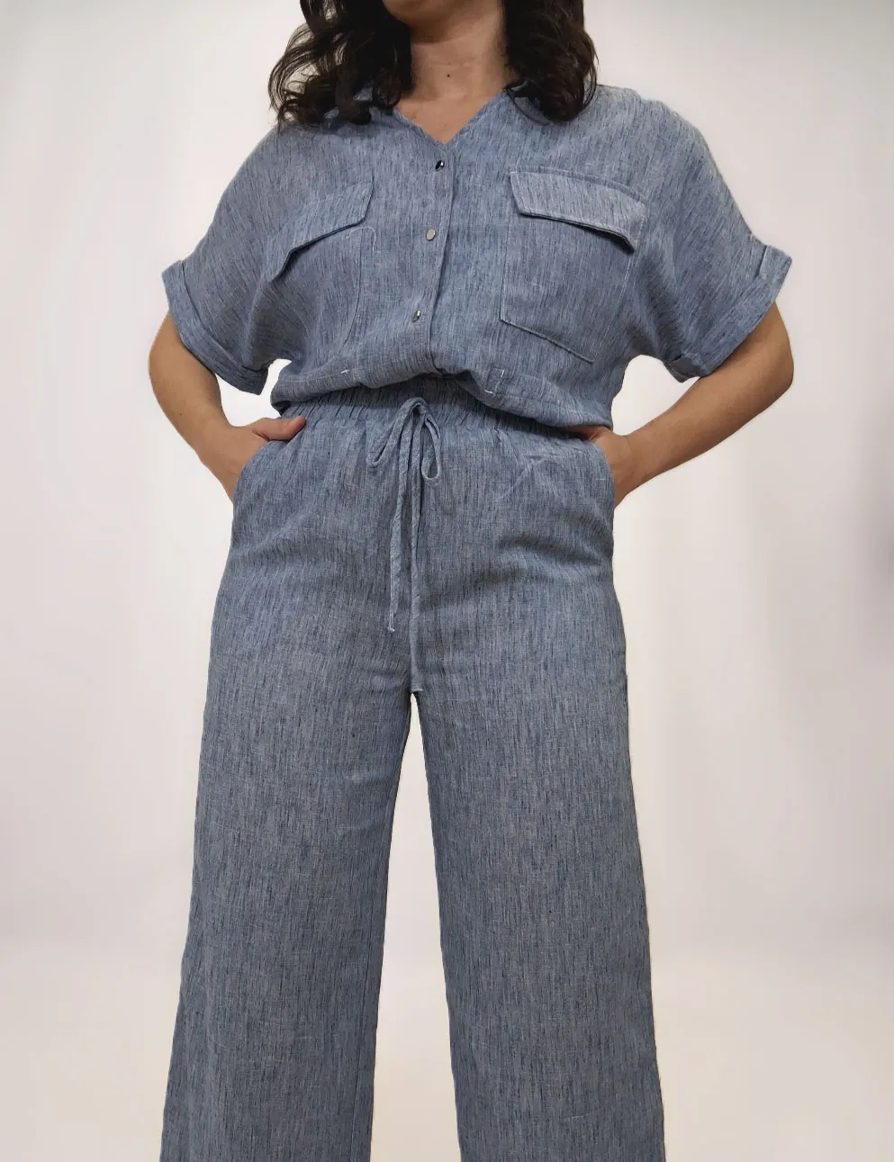 Alternative view of Camisa Bolsillos Azul