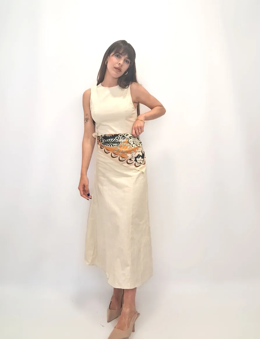 Alternative view of Vestido Maxi Crema