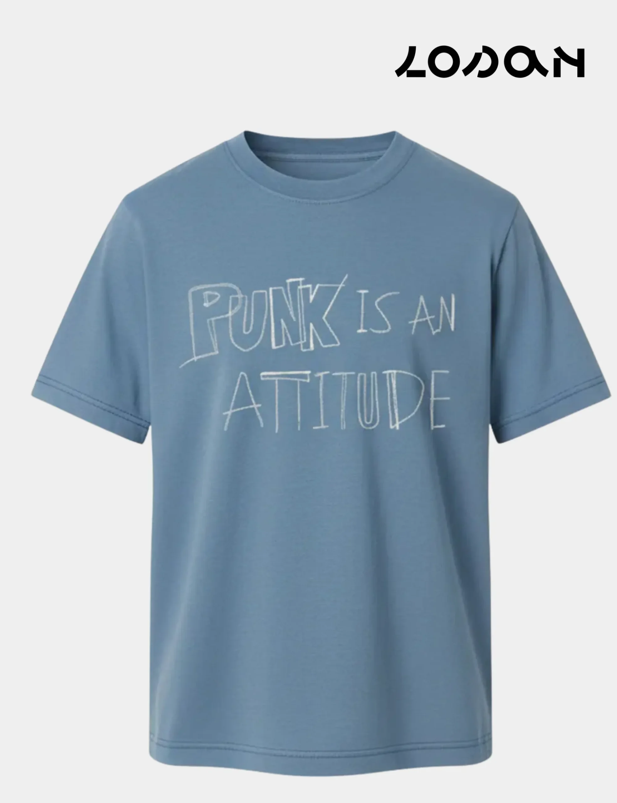 Camiseta Azul Punk