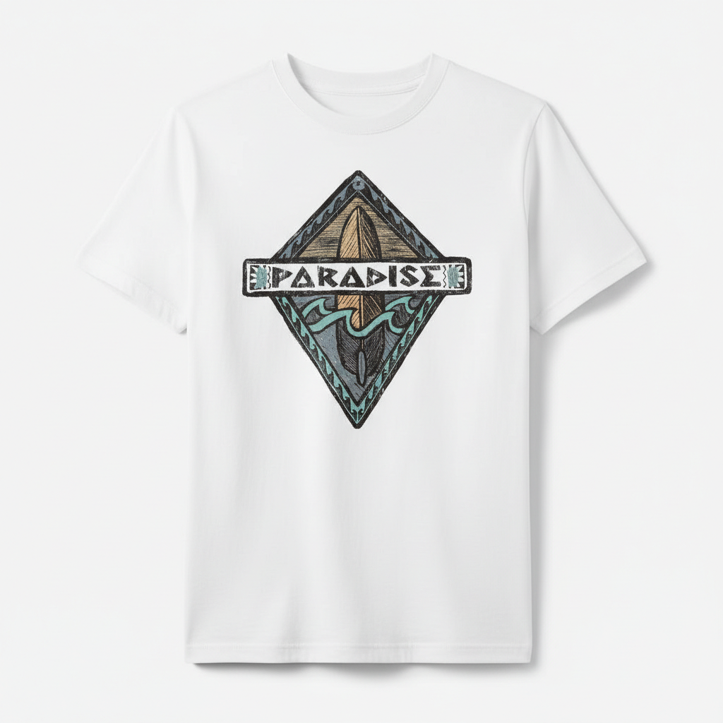 Camiseta Blanca Paradise