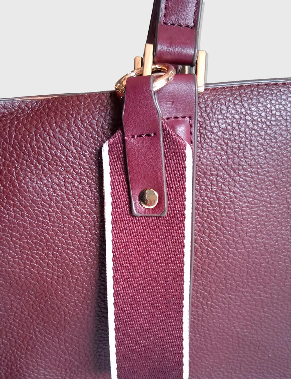 Alternative view of Bolso Shopper Granate