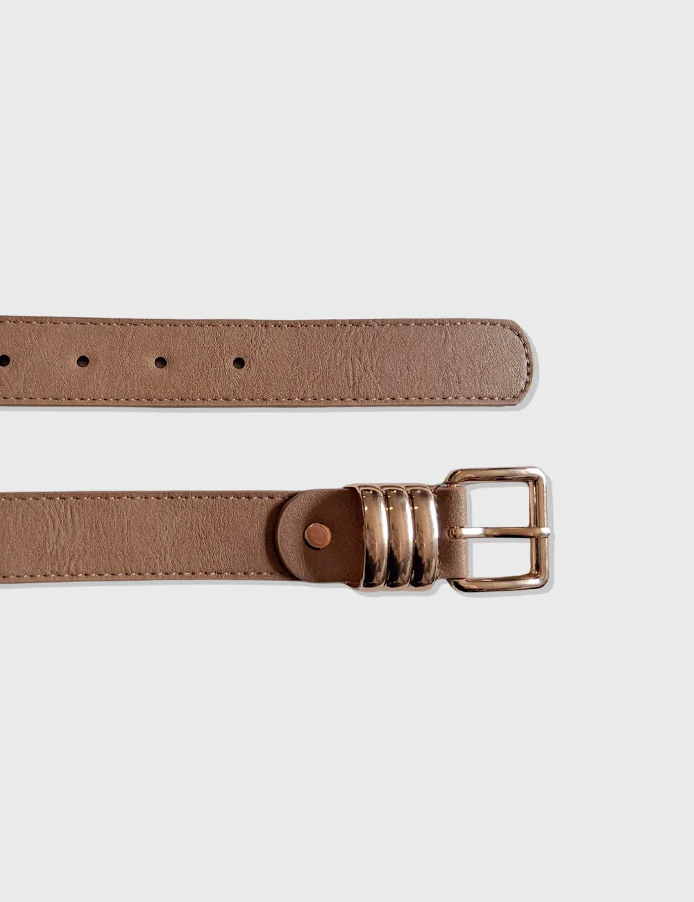 Cinturón Liso Beige