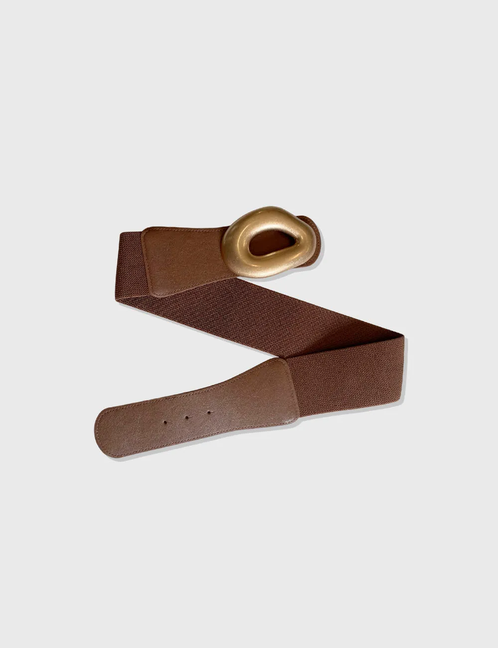 Cinturón Hebilla Elástico Camel