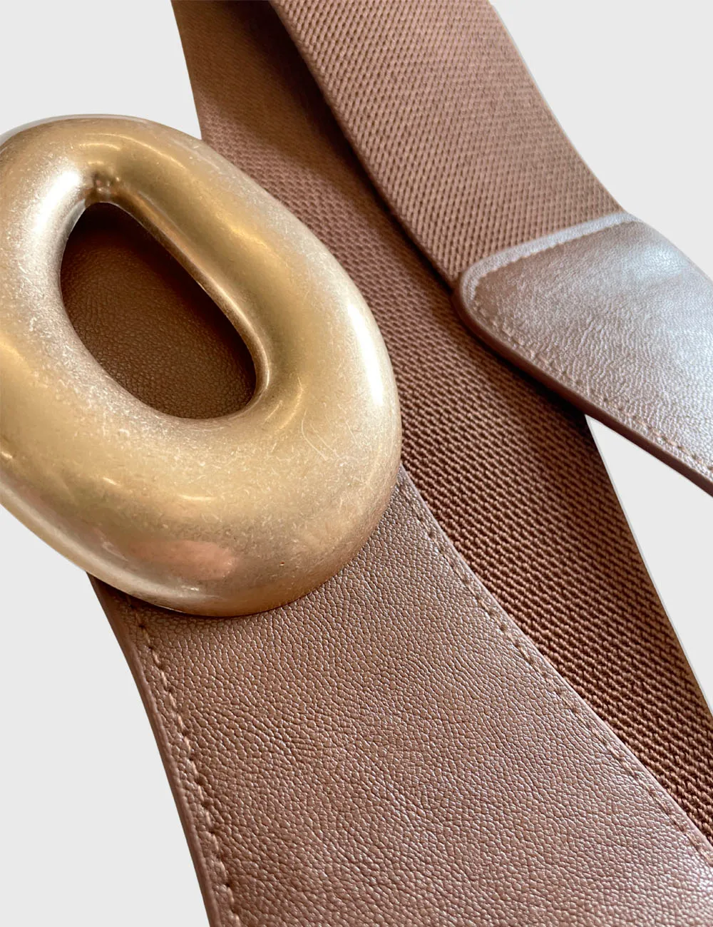 Alternative view of Cinturón Hebilla Elástico Camel