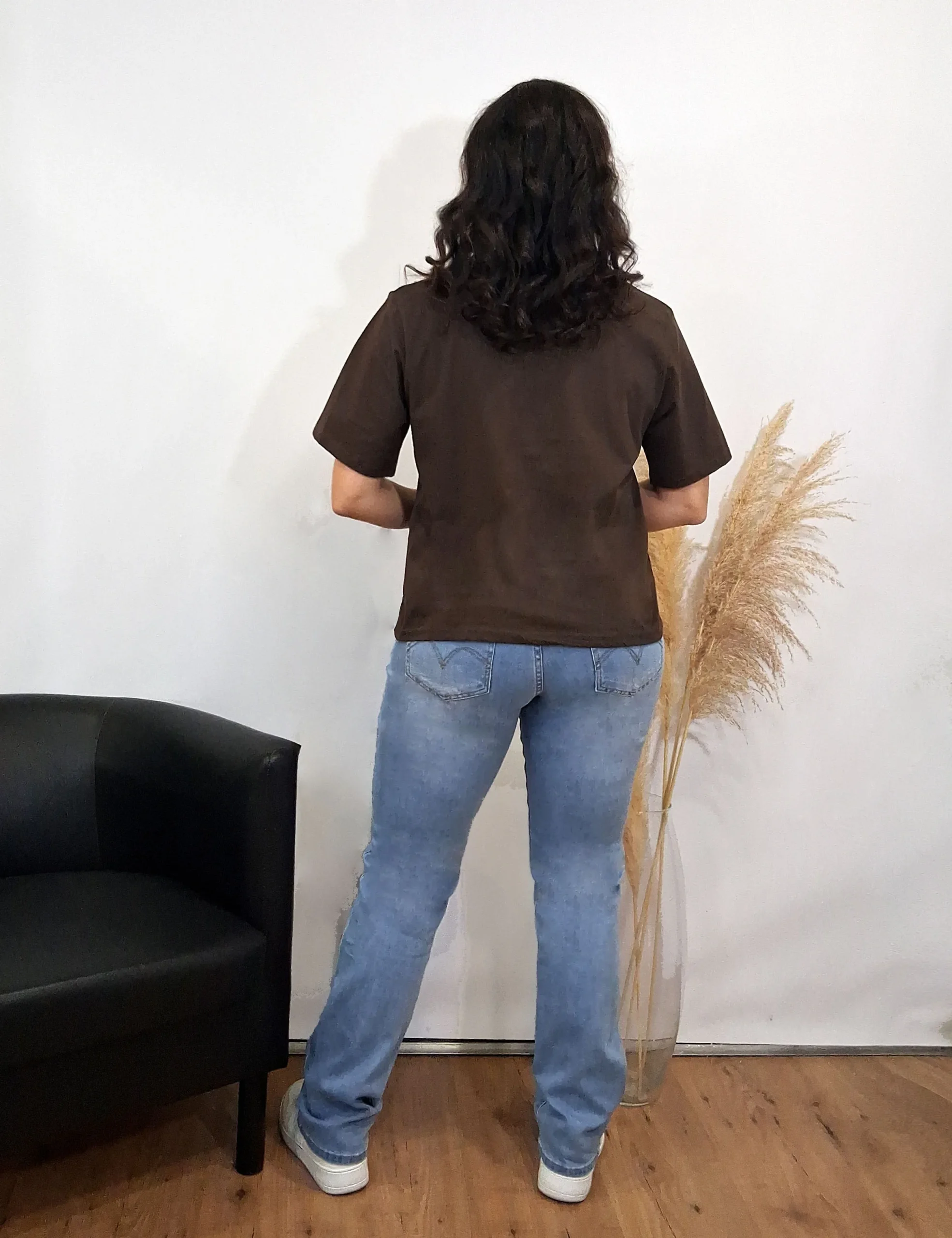 Alternative view of Camiseta Bolsillo Crochet Marrón