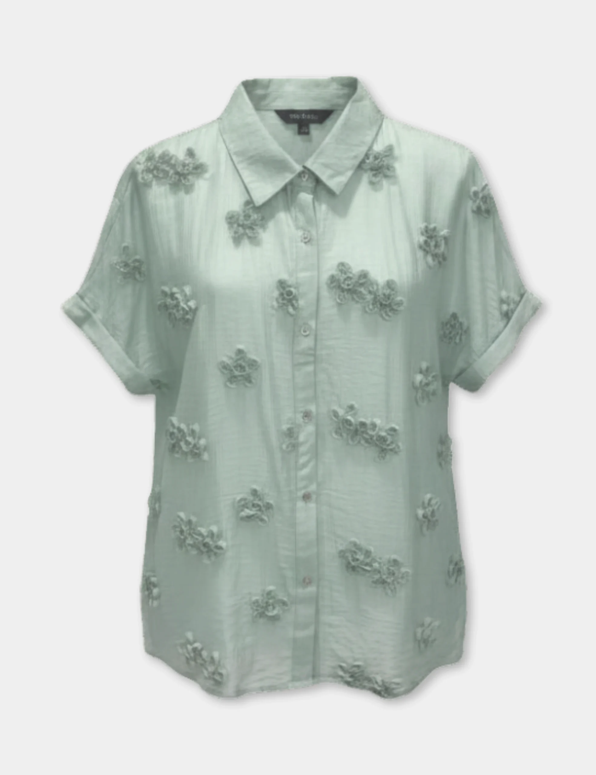 Alternative view of Camisa Flores Verde
