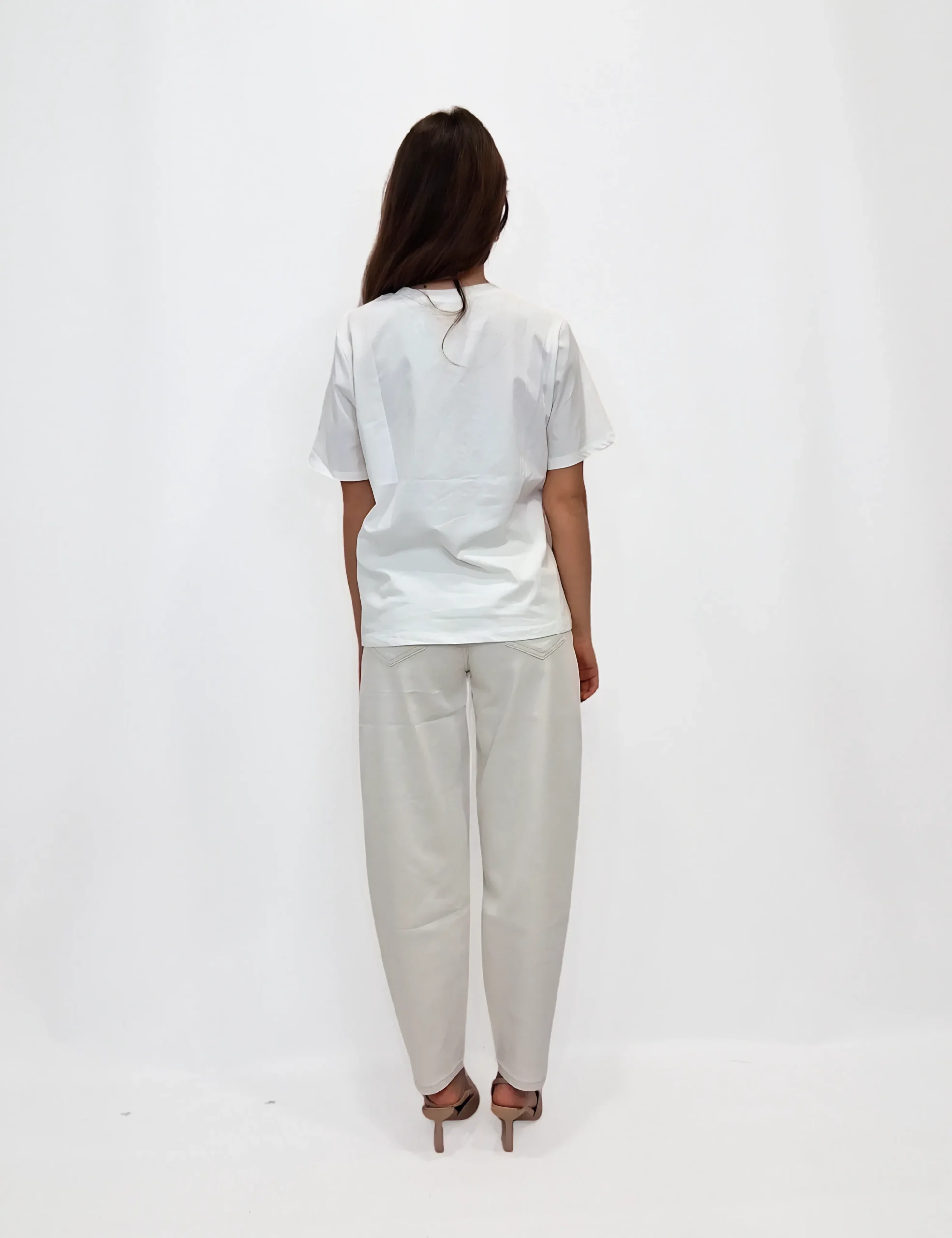 Alternative view of Camiseta Flores Bordada Crema