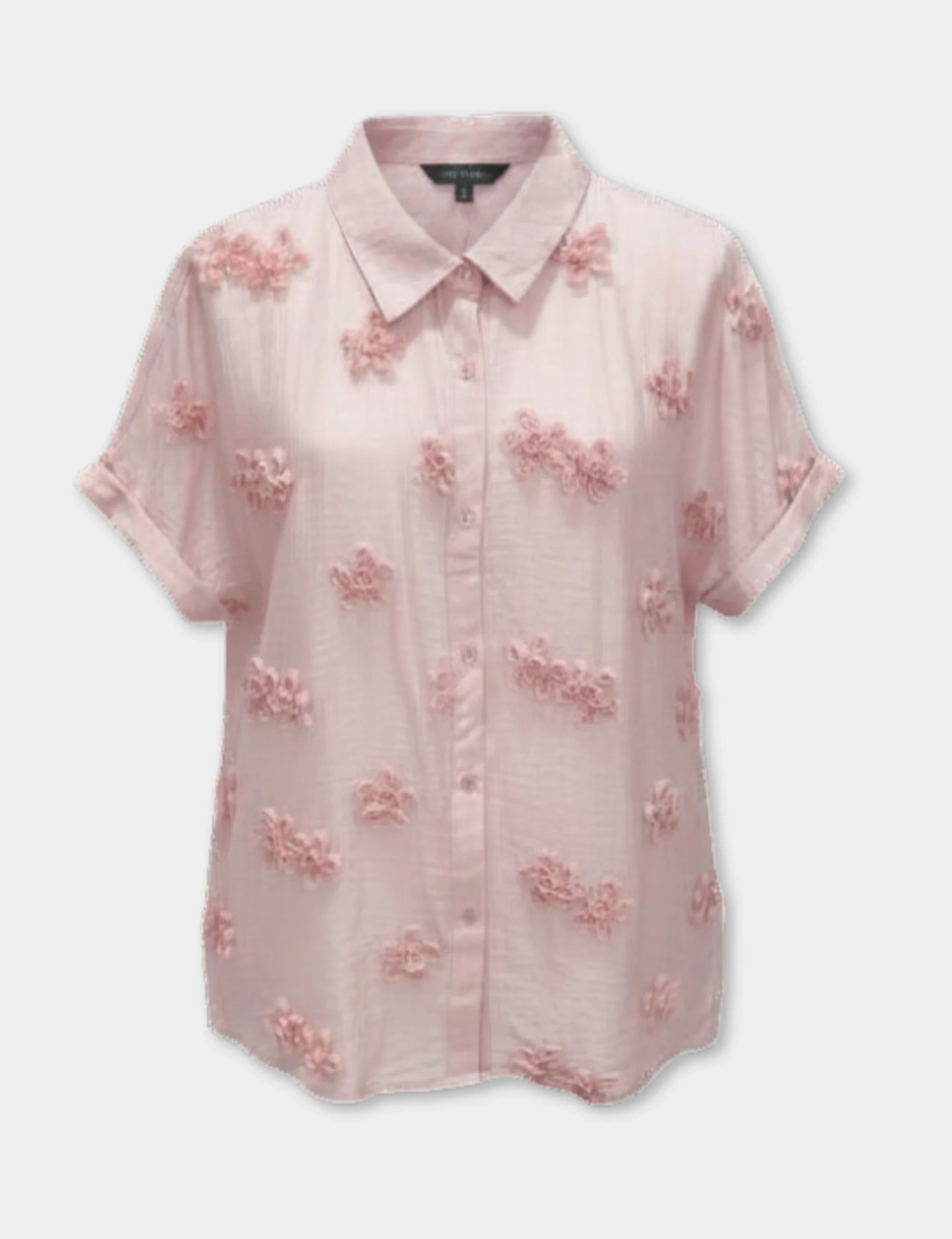 Alternative view of Camisa Flores Rosa