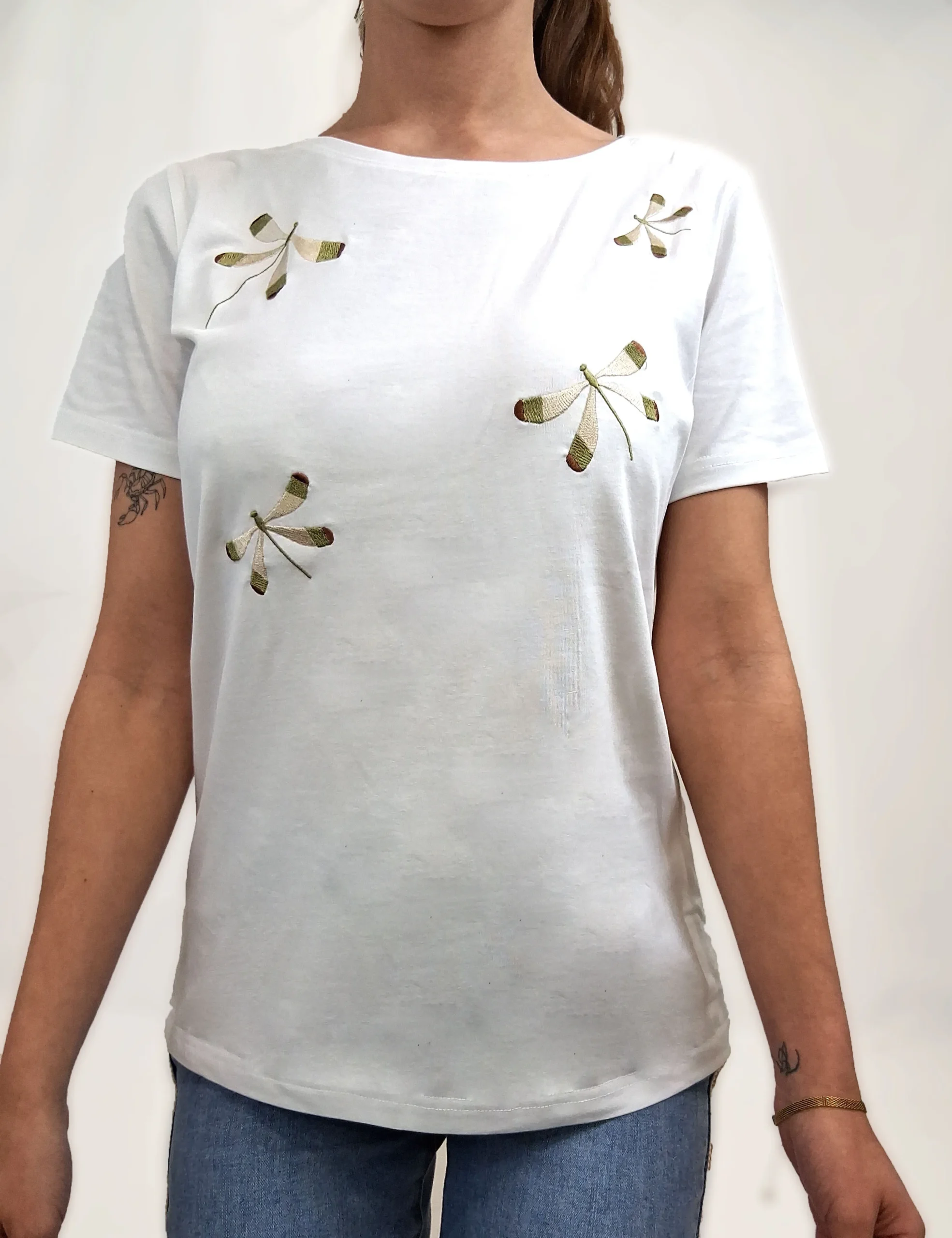 Alternative view of Camiseta Libélulas Blanca