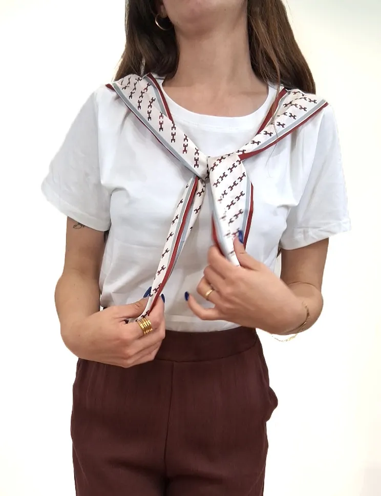 Alternative view of Camiseta Pañuelo Blanca