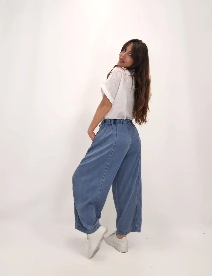 Alternative view of Jeans Culotte Denim Claro