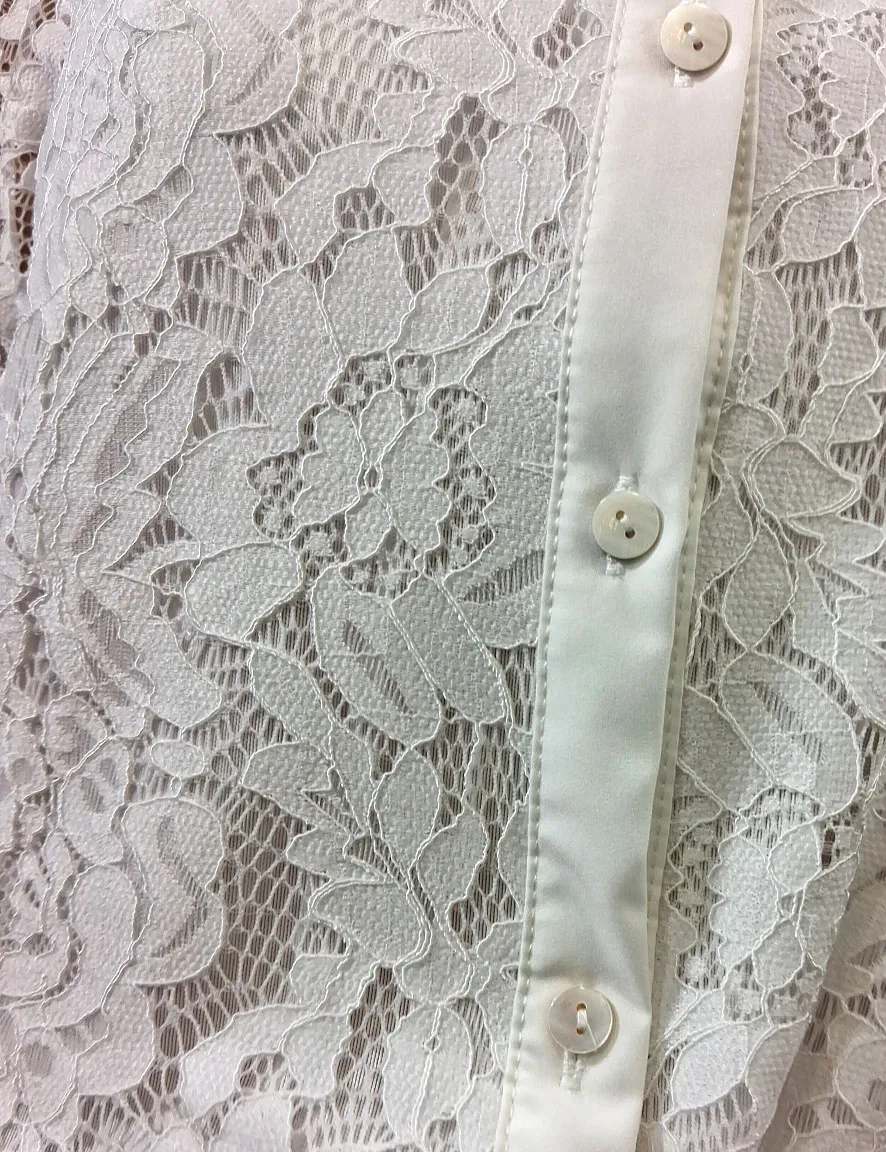 Alternative view of Camisa Encaje Blanca