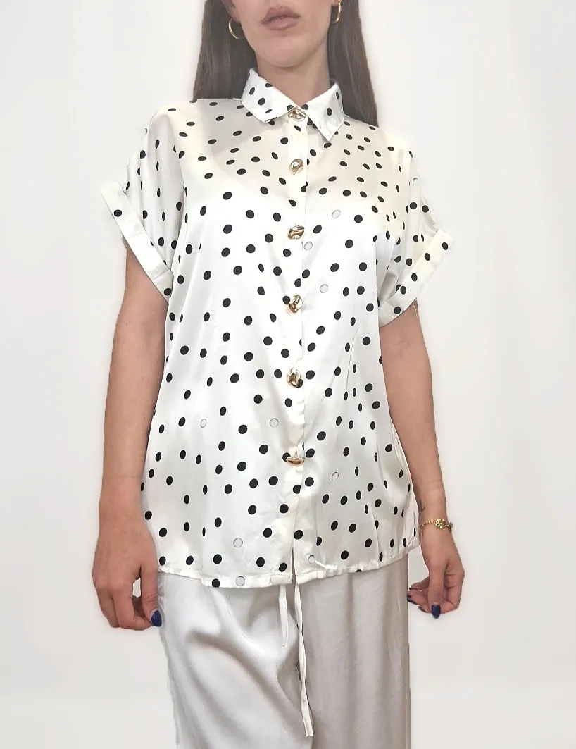 Alternative view of Camisa Lunares Blanco