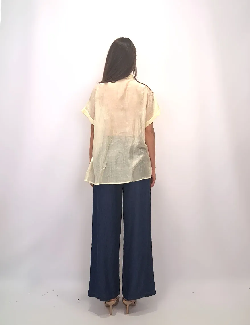 Alternative view of Camisa Flores Amarilla