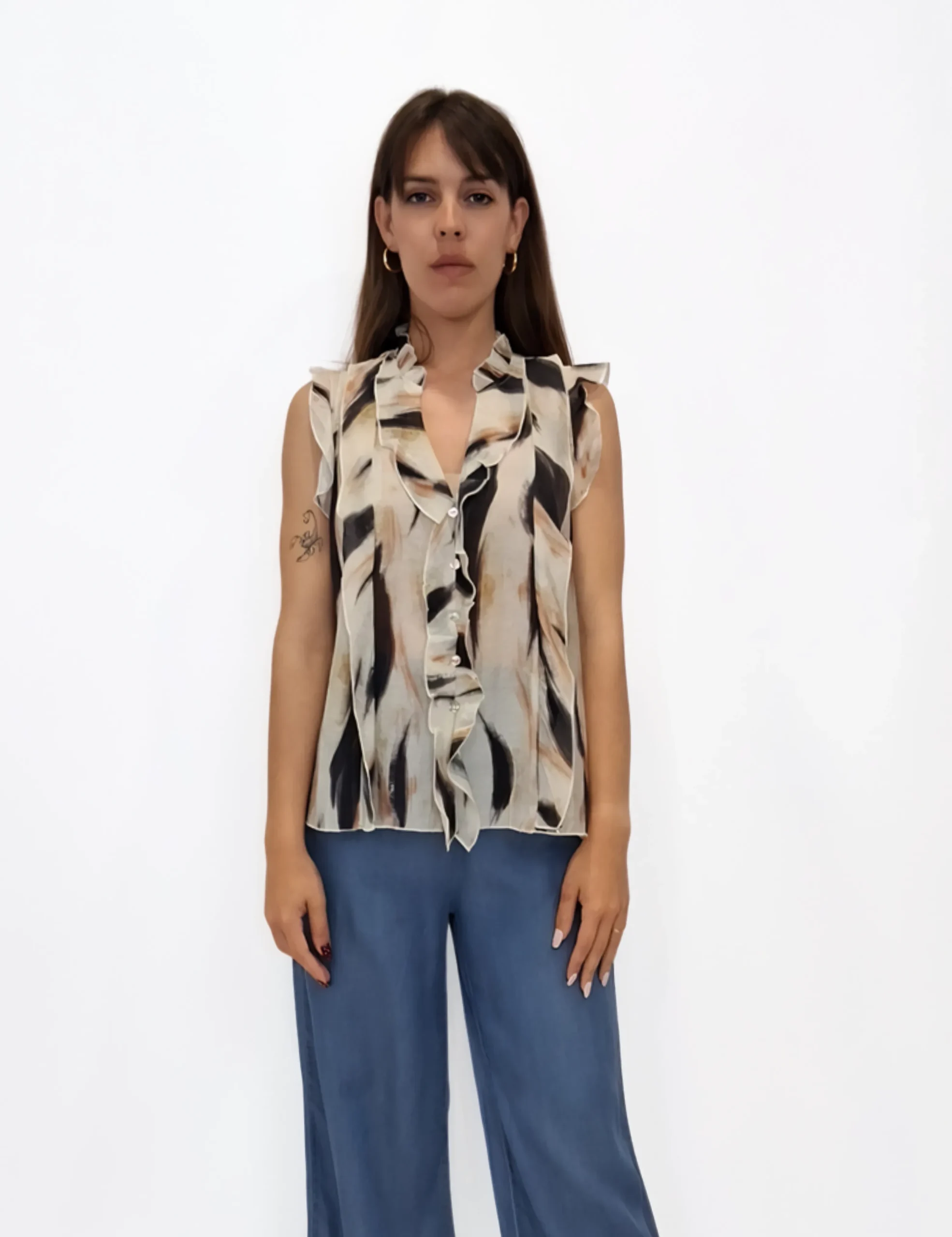 Camisa Estampada Tablas