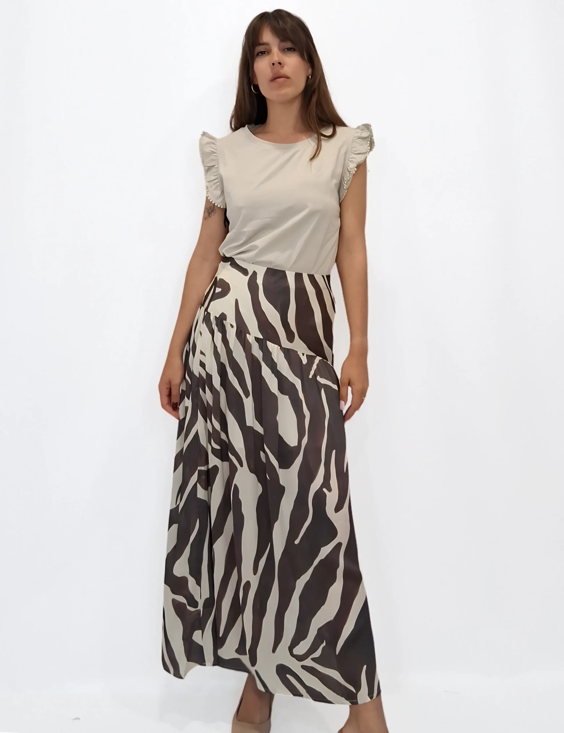Falda Maxi Estampada