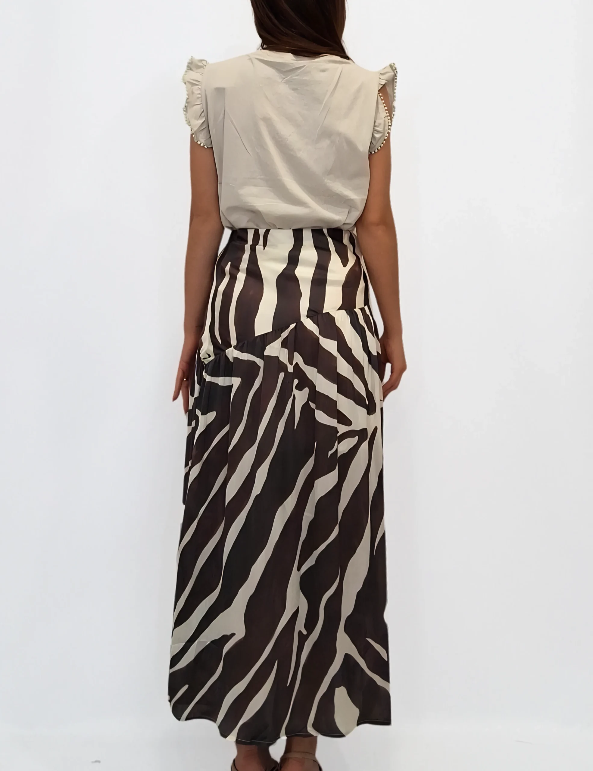 Alternative view of Falda Maxi Estampada