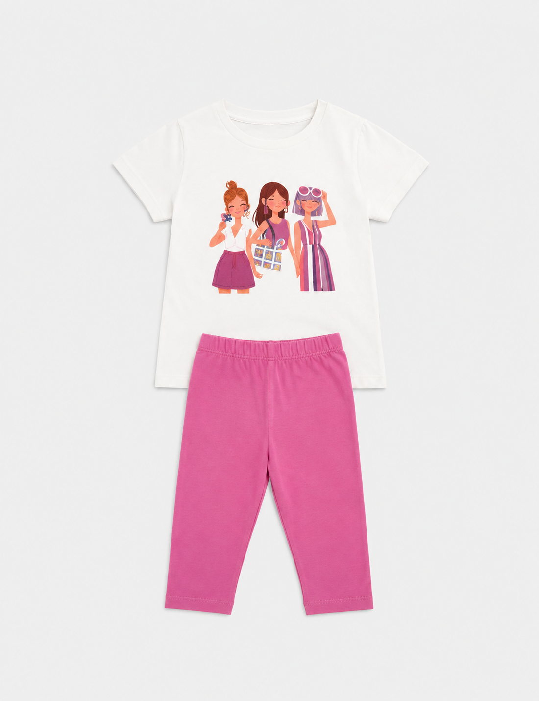 Conjunto Muñecas Crudo y Malva