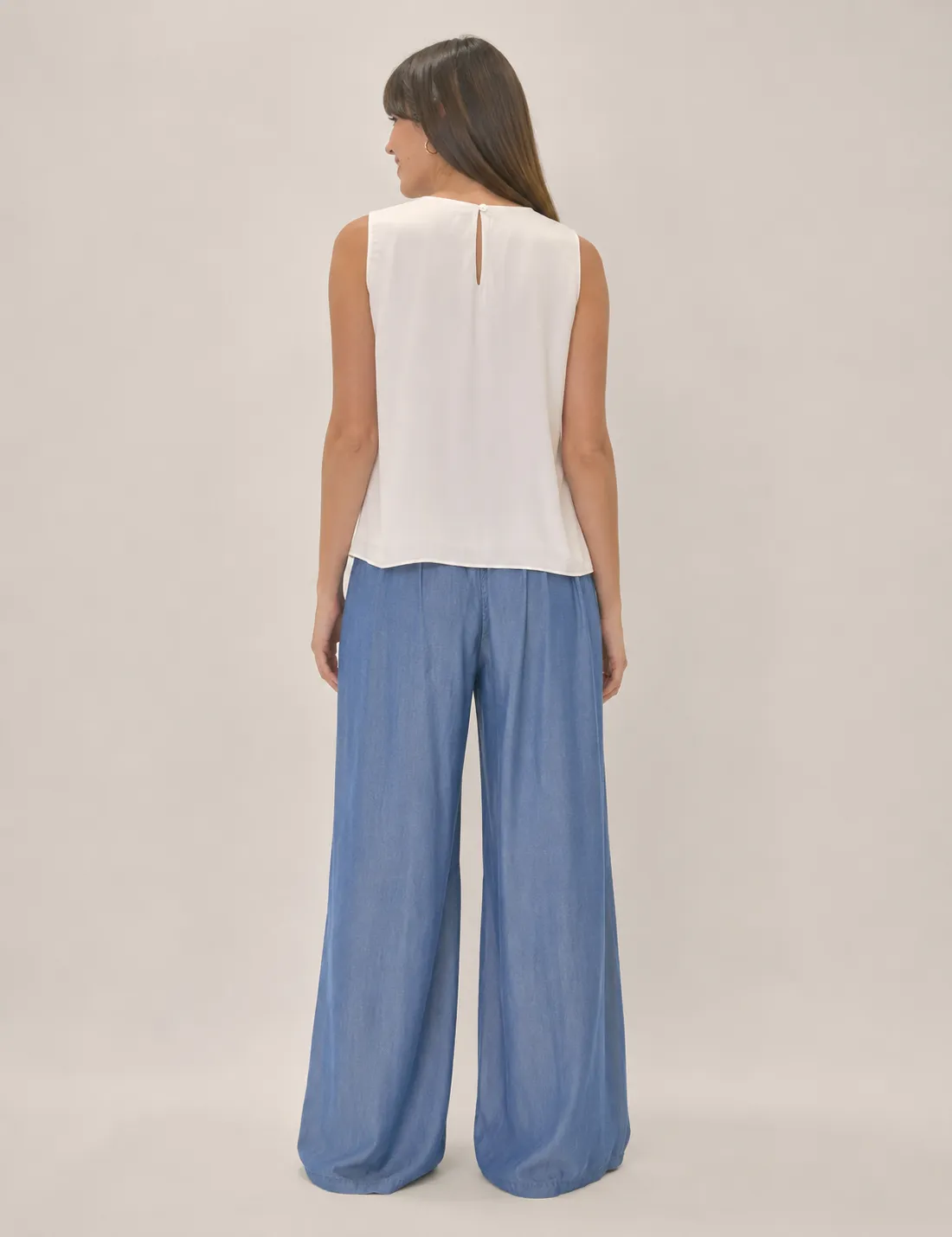 Alternative view of Blusa Volantes Blanco