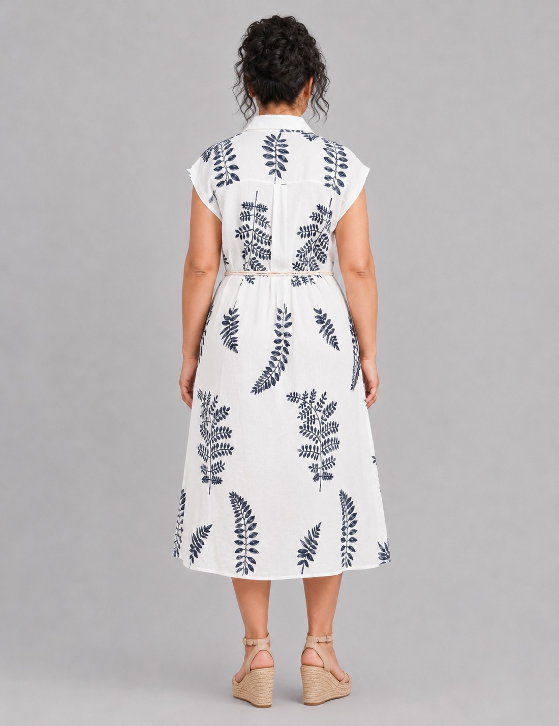 Alternative view of Vestido Maxi Bordado Blanco