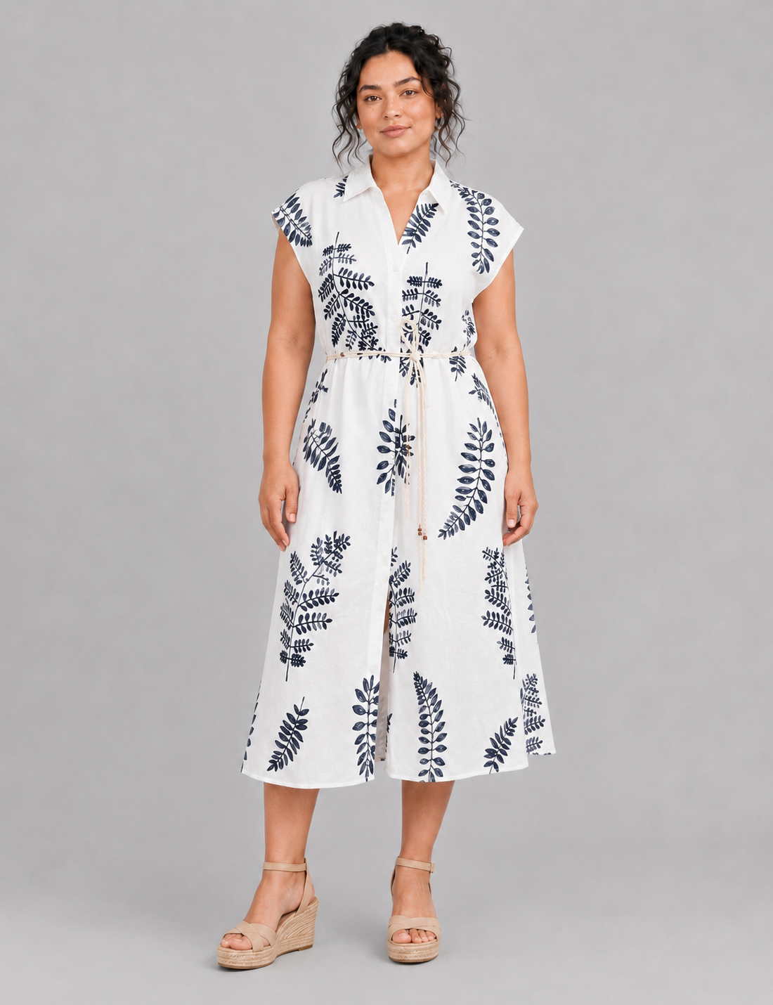 Vestido Maxi Bordado Blanco