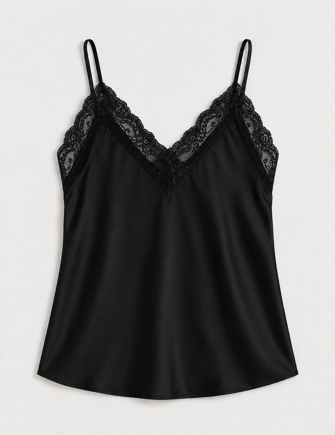 Top Lencero Raso Negro