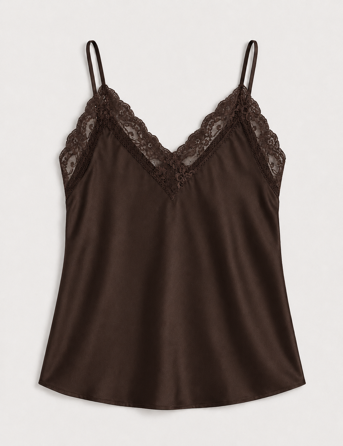 Top Lencero Raso Chocolate