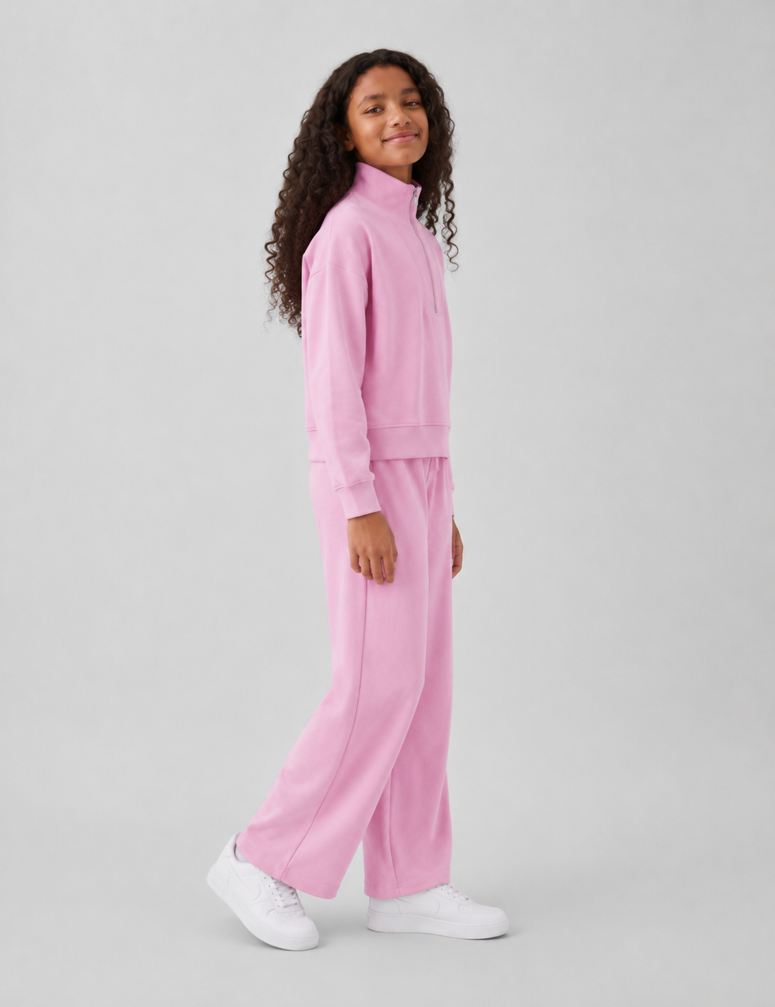Alternative view of Pantalón Wide Leg Junior Rosa