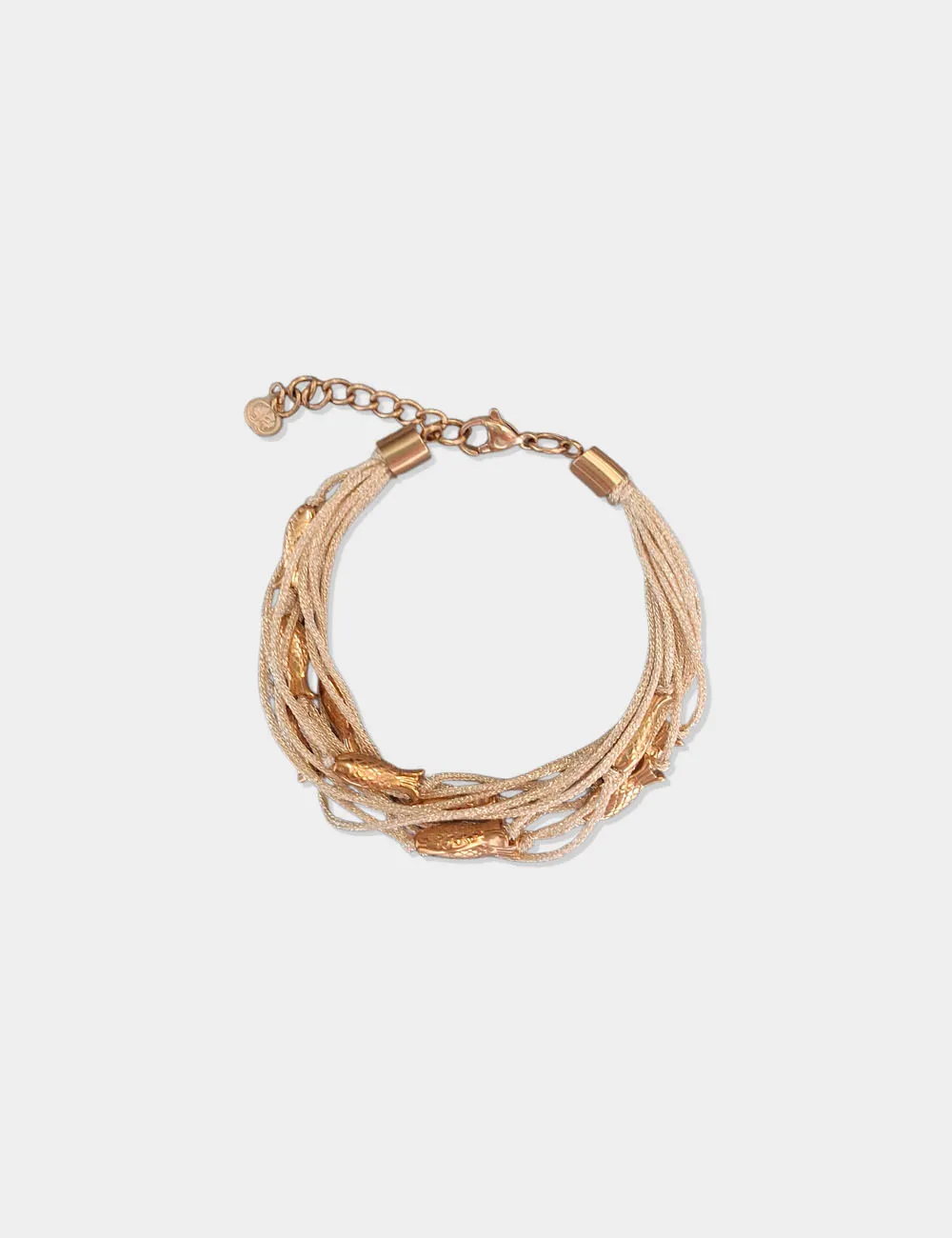 Pulsera Cuerdas Peces Dorado