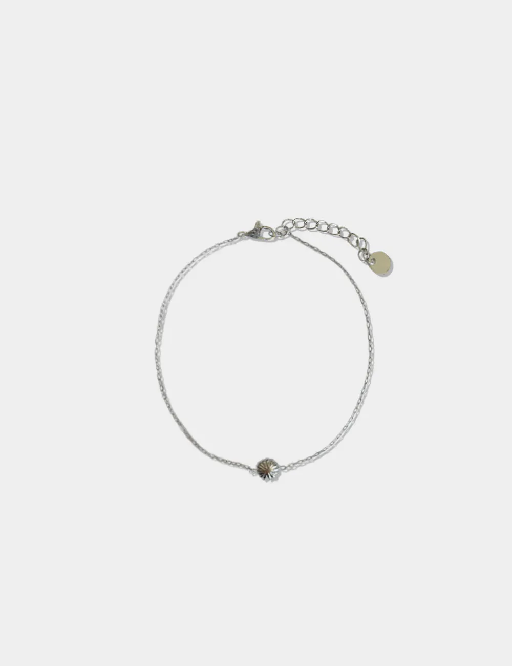 Pulsera Acero Concha Plata