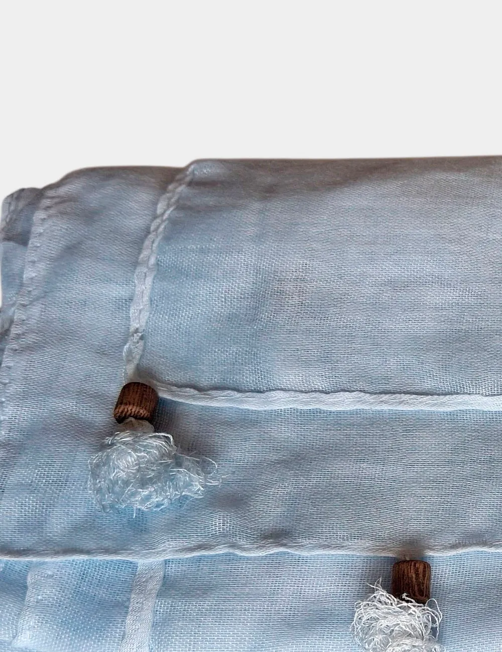 Alternative view of Pañuelo Liso Bolitas Azul