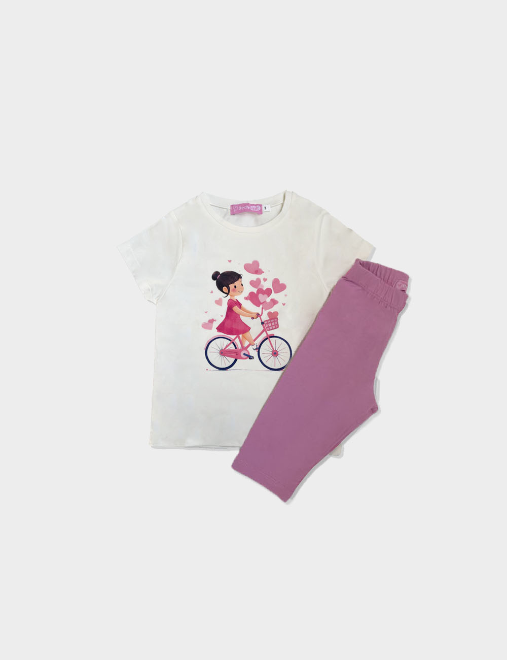Conjunto Bici Crudo y Malva