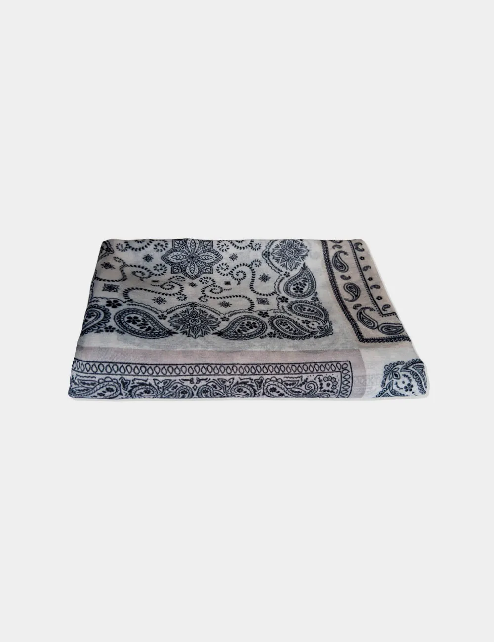 Alternative view of Pañuelo Estampado Bandana Blanco