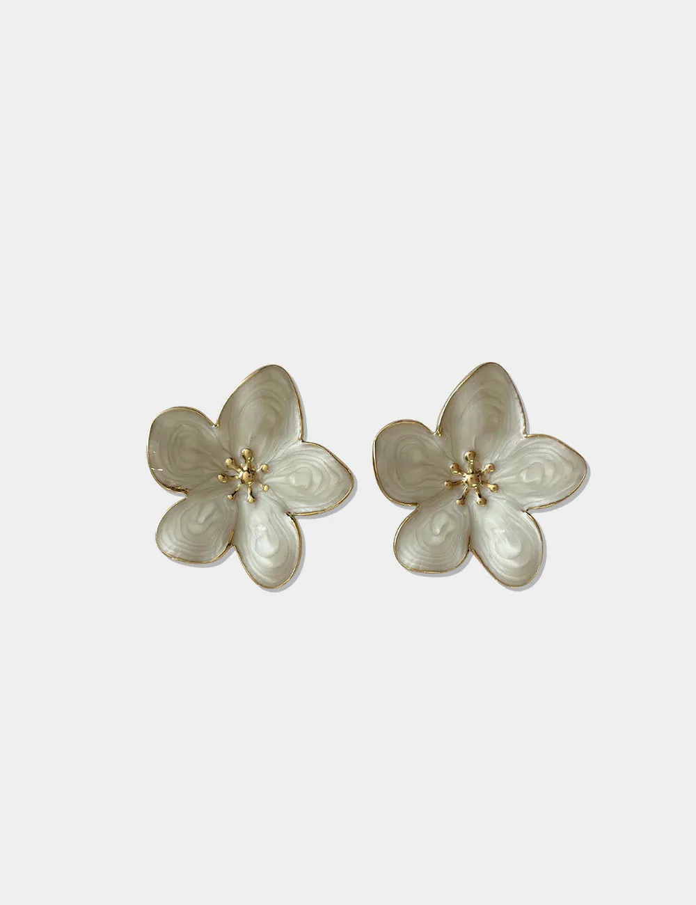 Pendientes Acero Flor Crudo