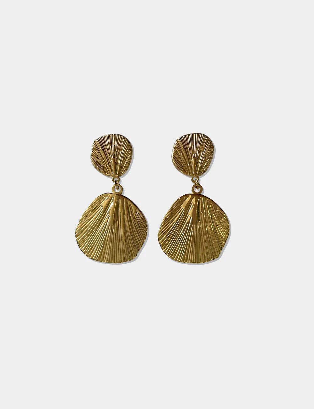 Pendientes Acero Colgantes Dorado