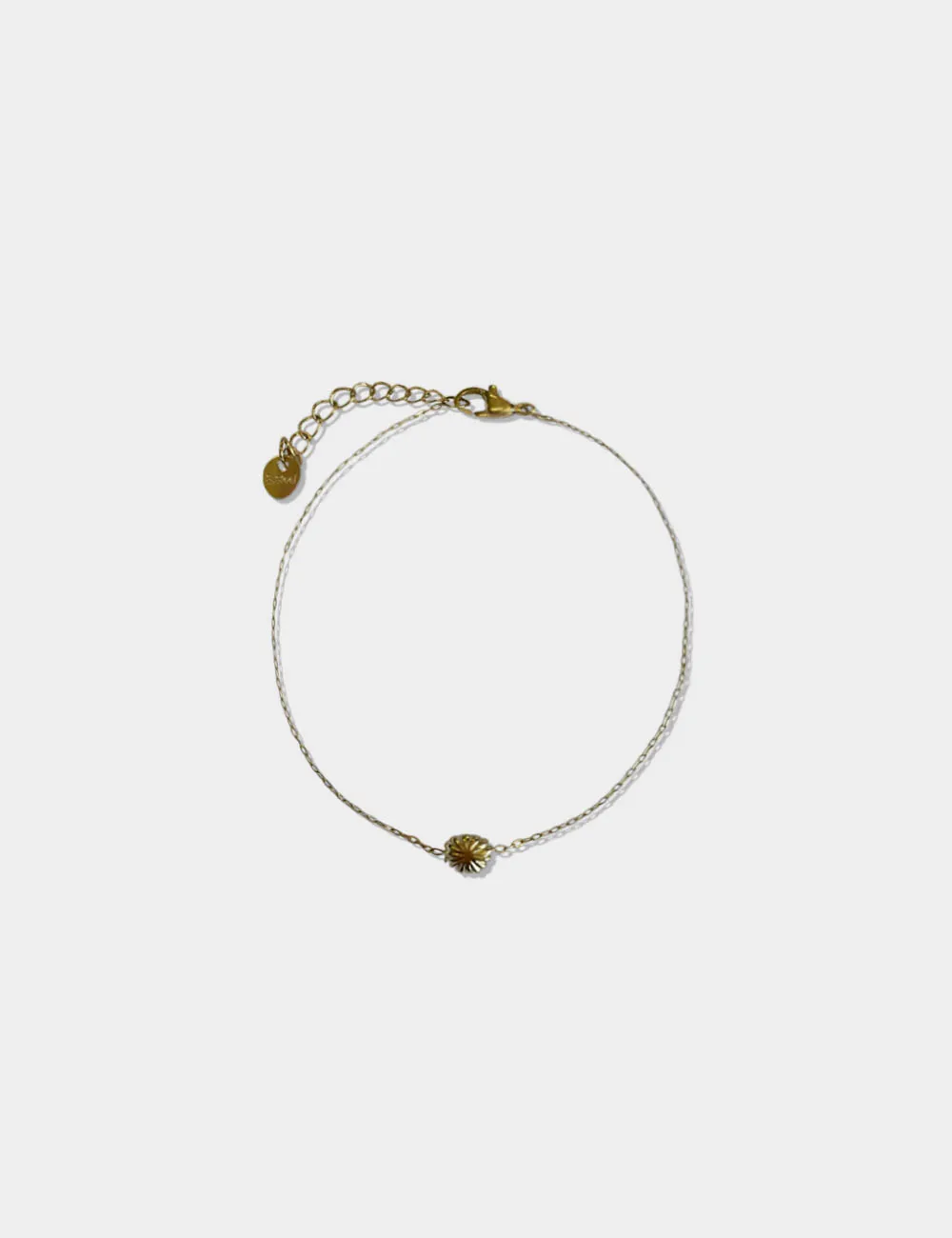 Pulsera Acero Concha Dorada