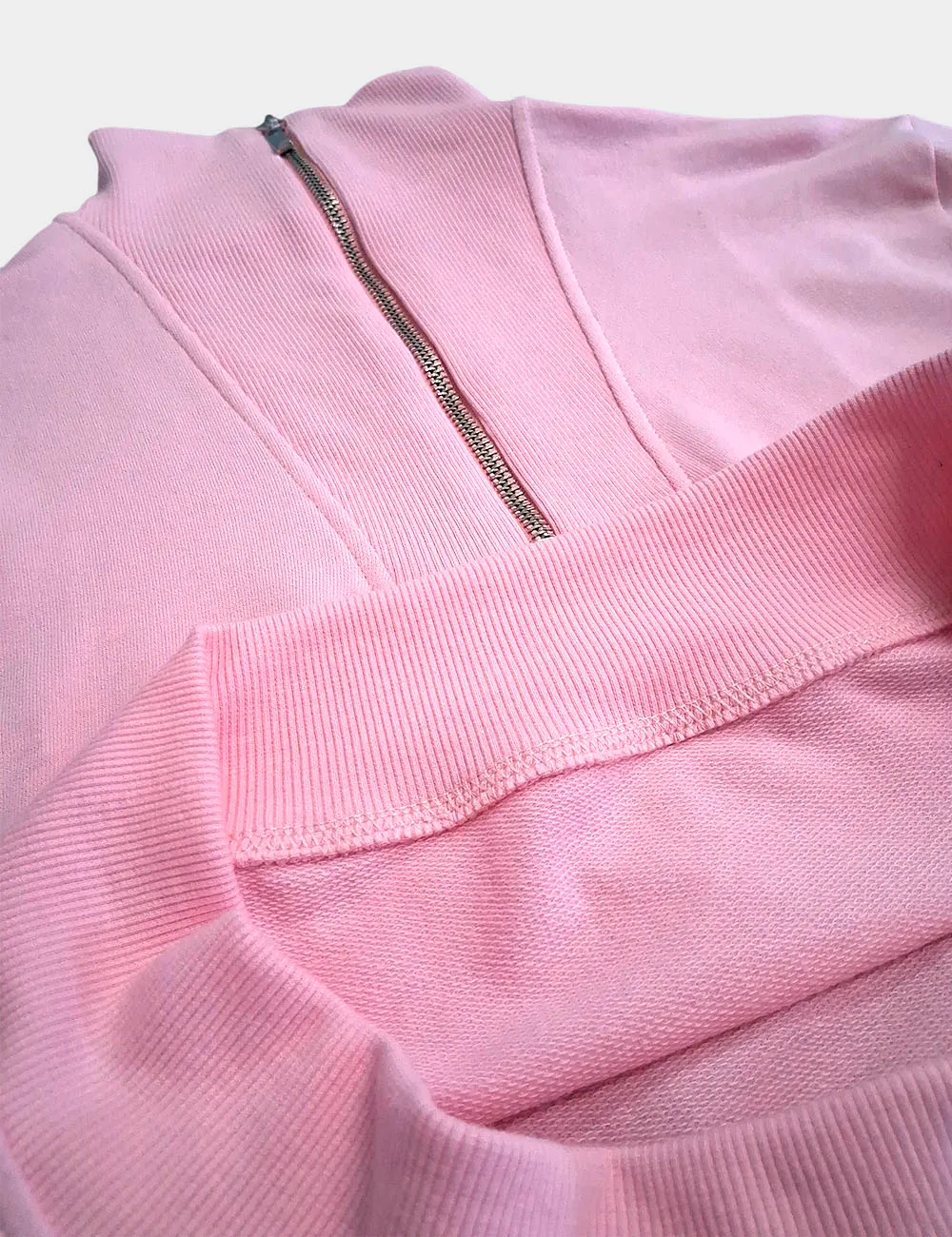 Alternative view of Sudadera Cremallera Junior Rosa