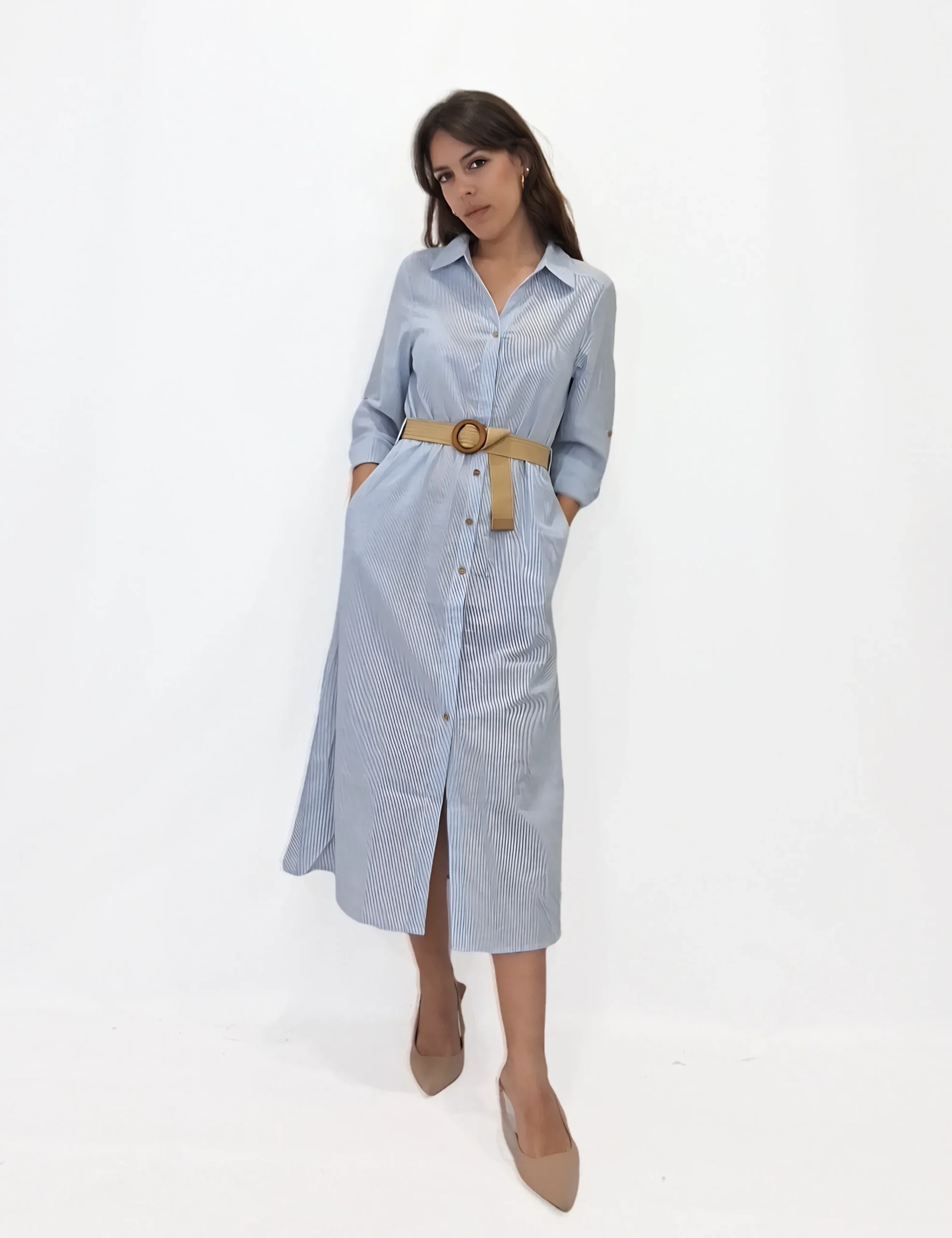 Vestido Camisero Rayas